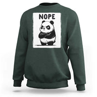 Grumpy Panda Says Nope Sweatshirt Japanese Aesthetic Panda Bear Graphic