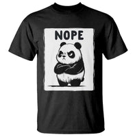 Grumpy Panda Says Nope T Shirt Japanese Aesthetic Panda Bear Graphic