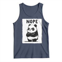 Grumpy Panda Says Nope Tank Top Japanese Aesthetic Panda Bear Graphic