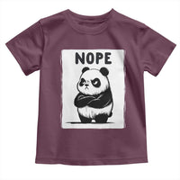 Grumpy Panda Says Nope Toddler T Shirt Japanese Aesthetic Panda Bear Graphic