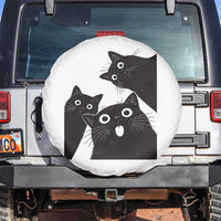 Funny Japanese Black Cat Is Watching You Spare Tire Cover Cat Lover