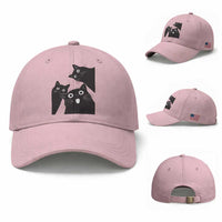 Funny Japanese Black Cat Is Watching You Baseball Cap Cat Lover