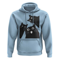 Funny Japanese Black Cat Is Watching You Hoodie Cat Lover