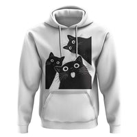 Funny Japanese Black Cat Is Watching You Hoodie Cat Lover