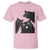 Funny Japanese Black Cat Is Watching You T Shirt Cat Lover