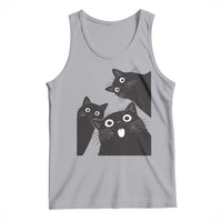 Funny Japanese Black Cat Is Watching You Tank Top Cat Lover