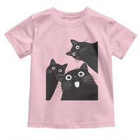 Funny Japanese Black Cat Is Watching You Toddler T Shirt Cat Lover