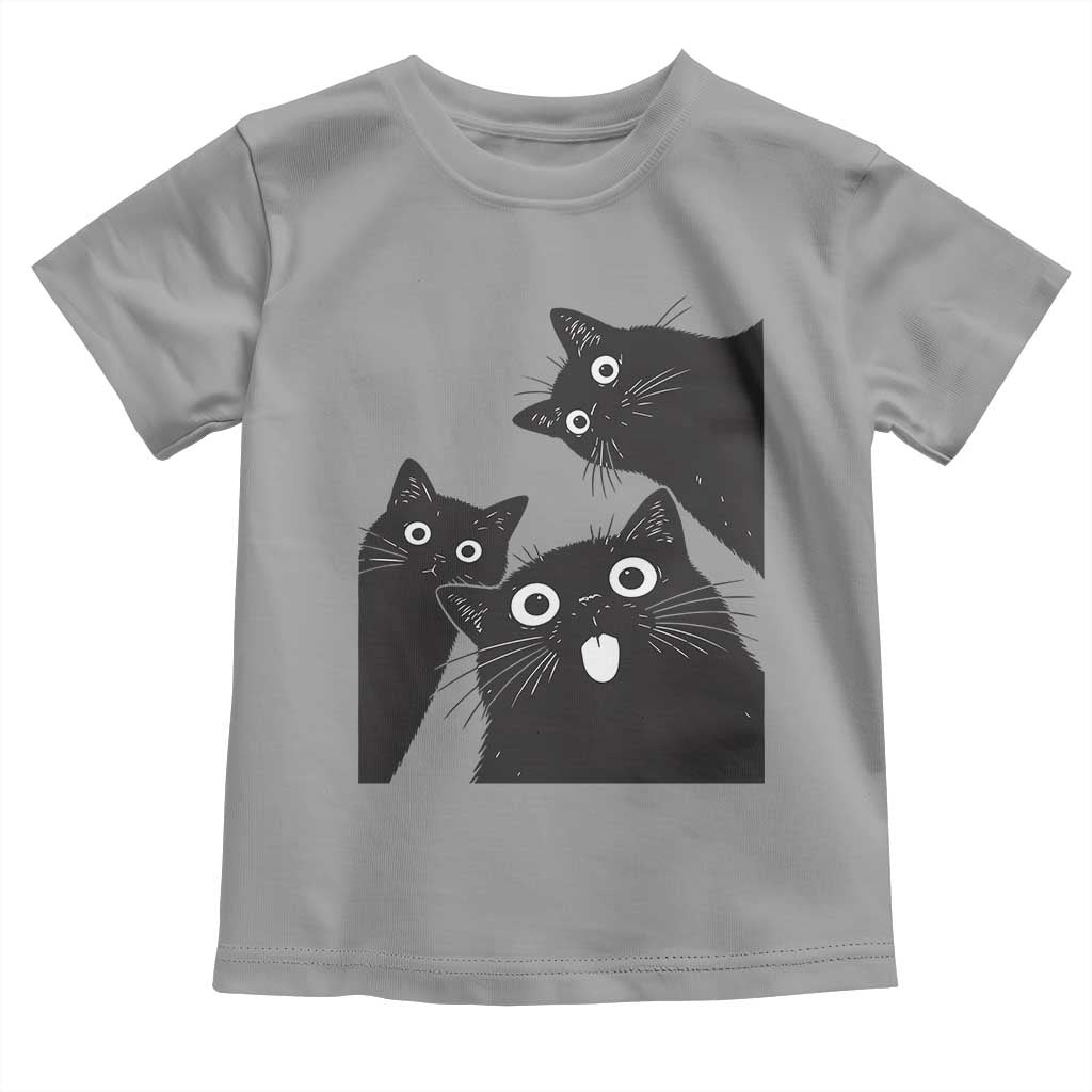 Funny Japanese Black Cat Is Watching You Toddler T Shirt Cat Lover