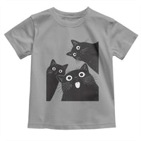 Funny Japanese Black Cat Is Watching You Toddler T Shirt Cat Lover