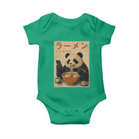 Funny Panda Eating Ramen Scrolling Phone Baby Onesie Japanese Art Aesthetic