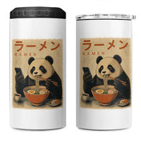 Funny Panda Eating Ramen Scrolling Phone 4 in 1 Can Cooler Tumbler Japanese Art Aesthetic