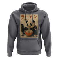 Funny Panda Eating Ramen Scrolling Phone Hoodie Japanese Art Aesthetic