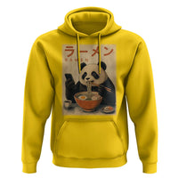 Funny Panda Eating Ramen Scrolling Phone Hoodie Japanese Art Aesthetic