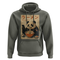 Funny Panda Eating Ramen Scrolling Phone Hoodie Japanese Art Aesthetic