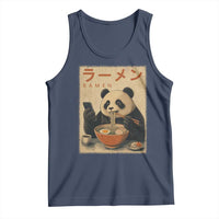 Funny Panda Eating Ramen Scrolling Phone Tank Top Japanese Art Aesthetic
