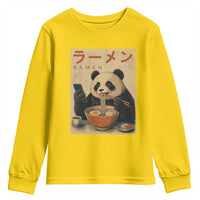 Funny Panda Eating Ramen Scrolling Phone Youth Sweatshirt Japanese Art Aesthetic
