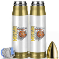Vintage Michigan Hoops Pride Bullet Tumbler Retro Blue And Gold Champions Victory Graphic Sports Fan