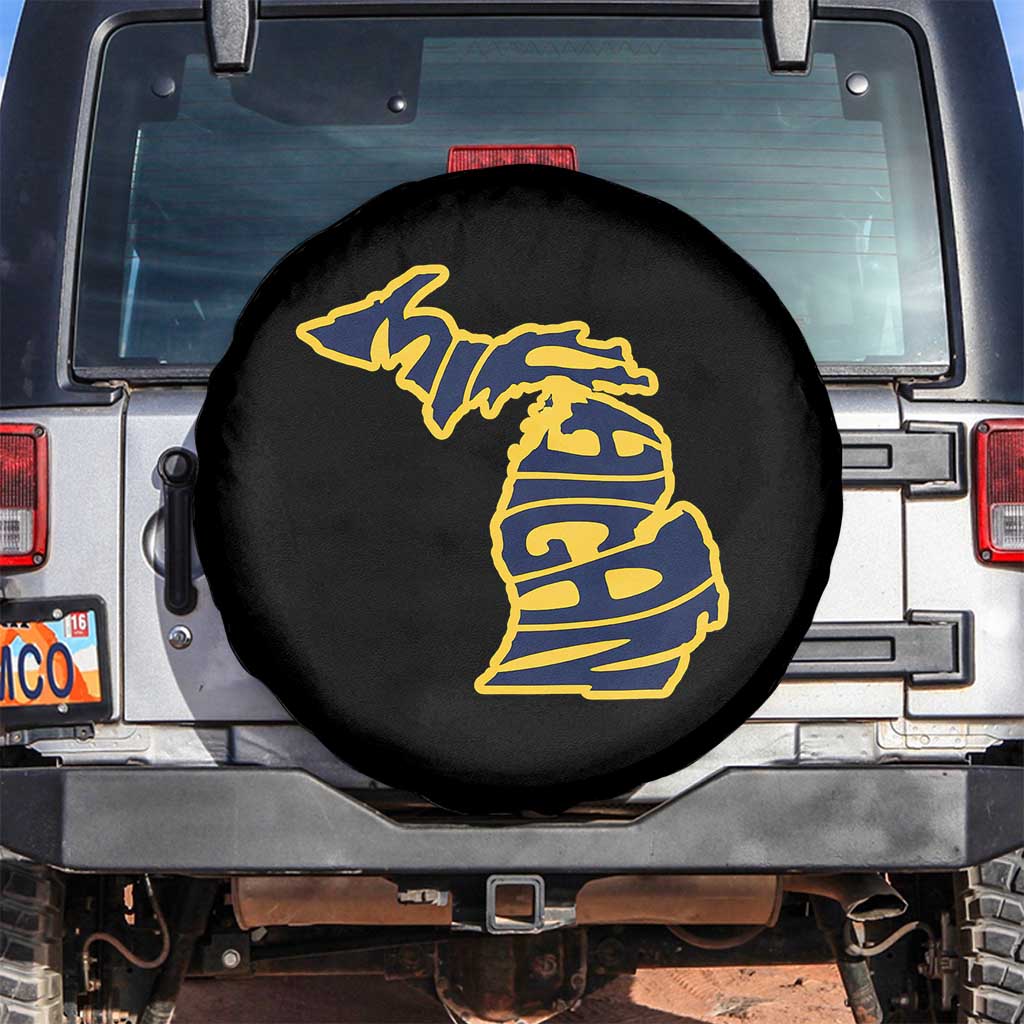 Michigan Lover State Map Pride Souvenir Gift Spare Tire Cover