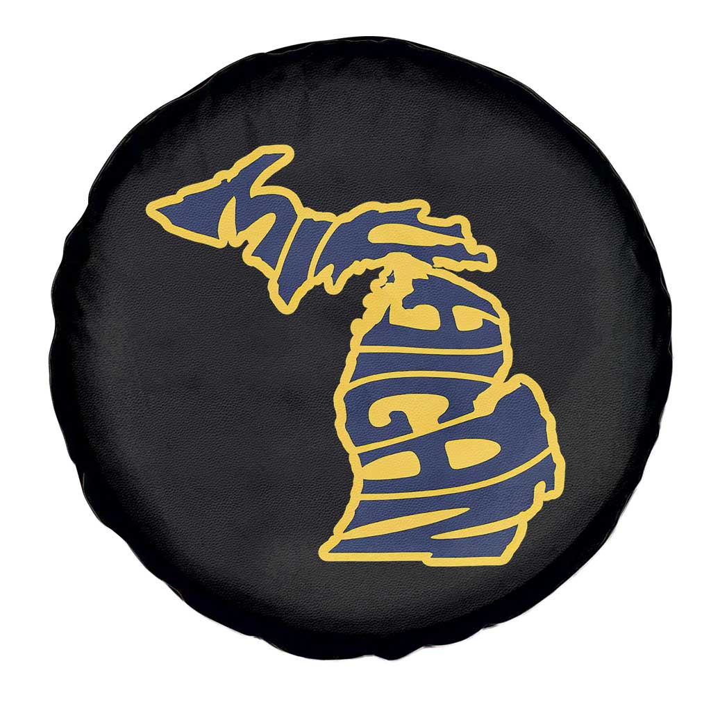 Michigan Lover State Map Pride Souvenir Gift Spare Tire Cover