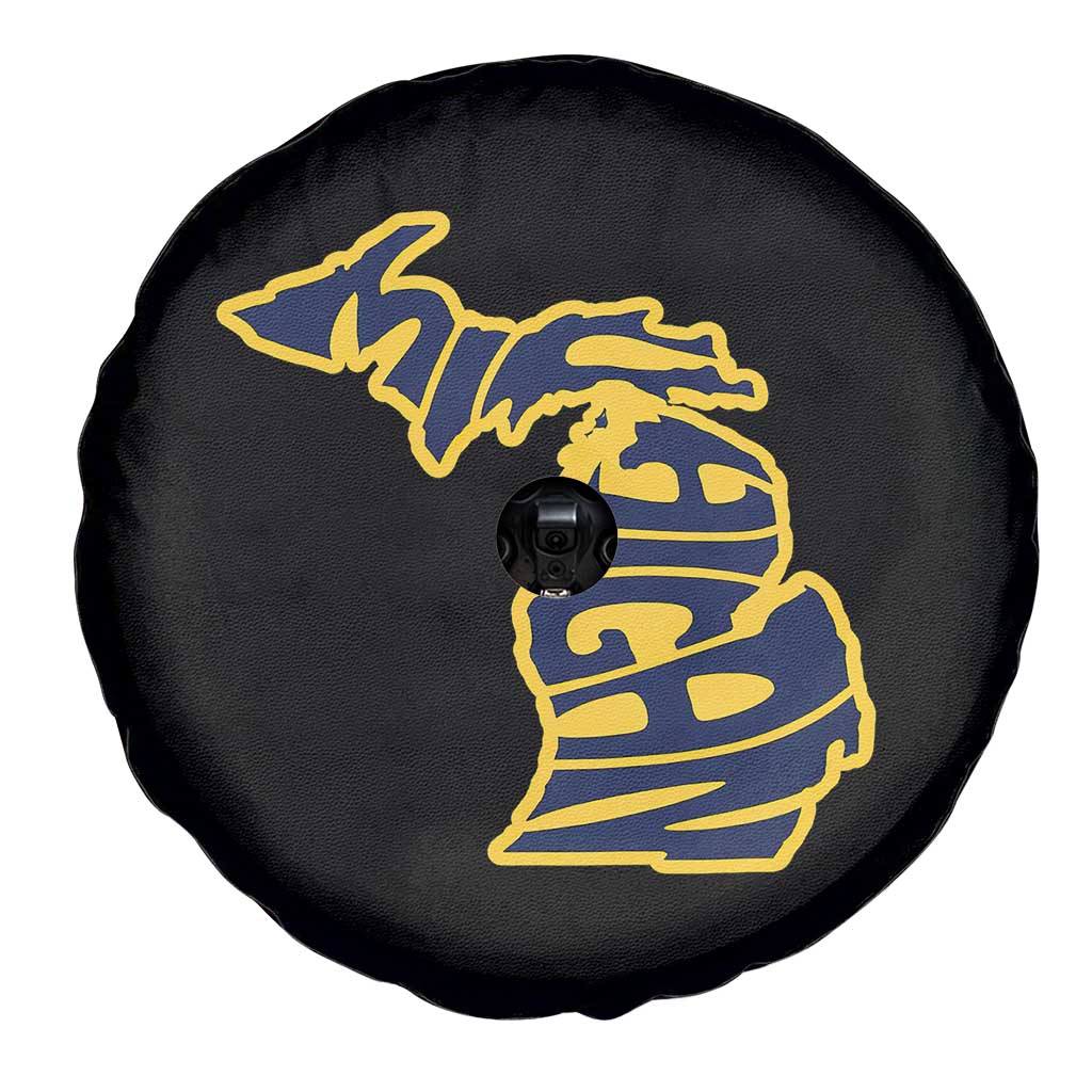 Michigan Lover State Map Pride Souvenir Gift Spare Tire Cover