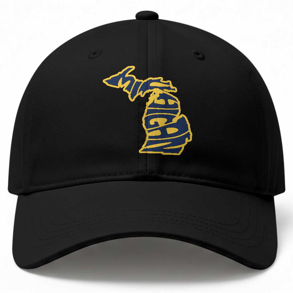 Michigan Lover State Map Pride Souvenir Gift Baseball Cap