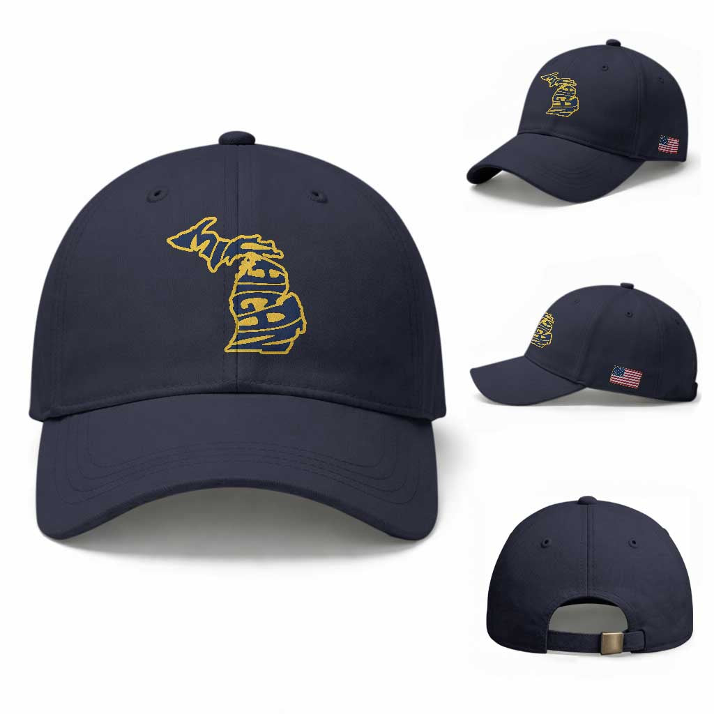 Michigan Lover State Map Pride Souvenir Gift Baseball Cap