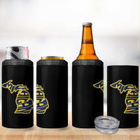 Michigan Lover State Map Pride Souvenir Gift 4 in 1 Can Cooler Tumbler