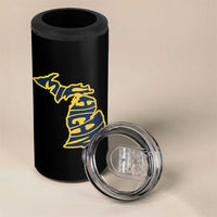 Michigan Lover State Map Pride Souvenir Gift 4 in 1 Can Cooler Tumbler