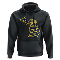 Michigan Lover State Map Pride Souvenir Gift Hoodie