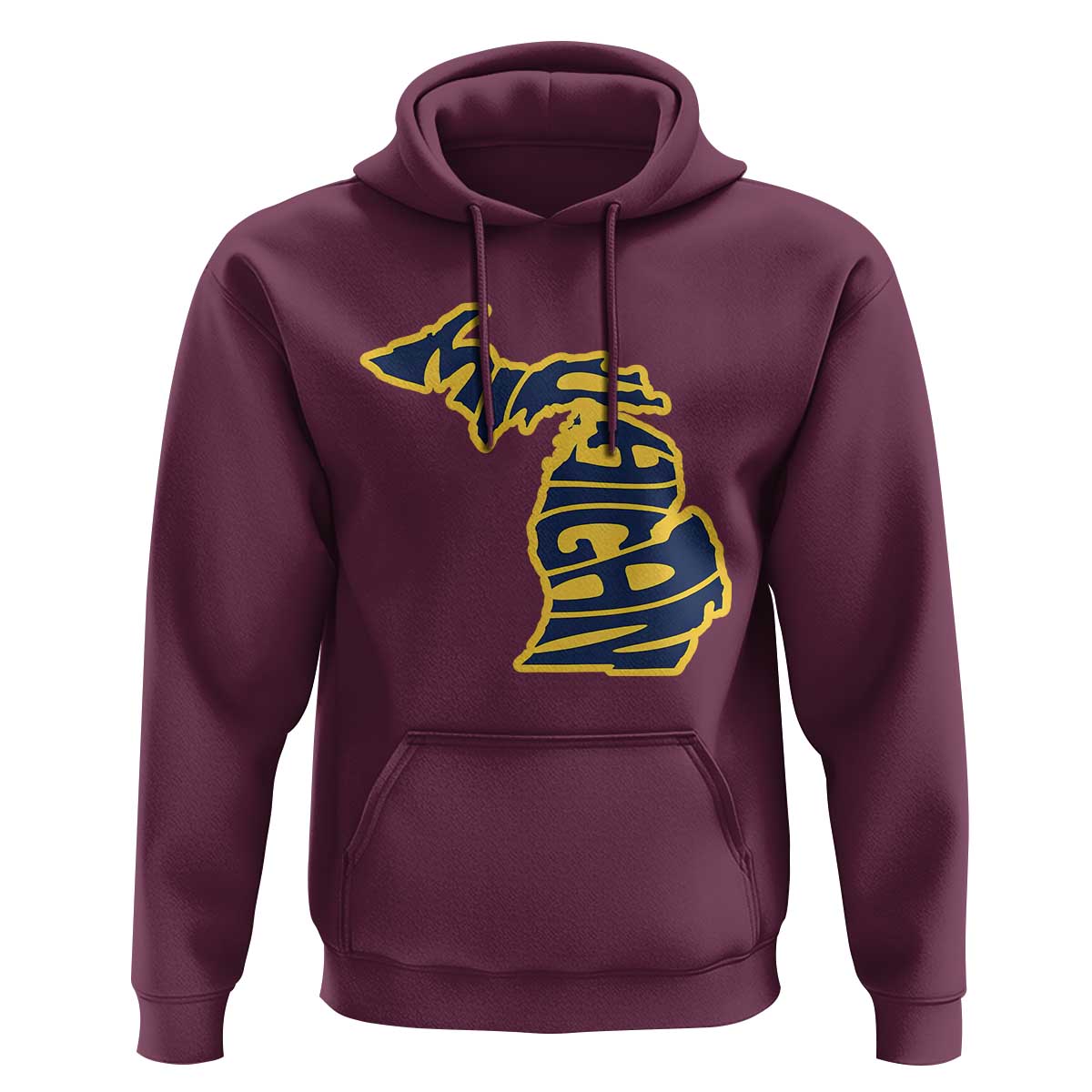Michigan Lover State Map Pride Souvenir Gift Hoodie