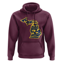 Michigan Lover State Map Pride Souvenir Gift Hoodie