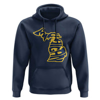 Michigan Lover State Map Pride Souvenir Gift Hoodie