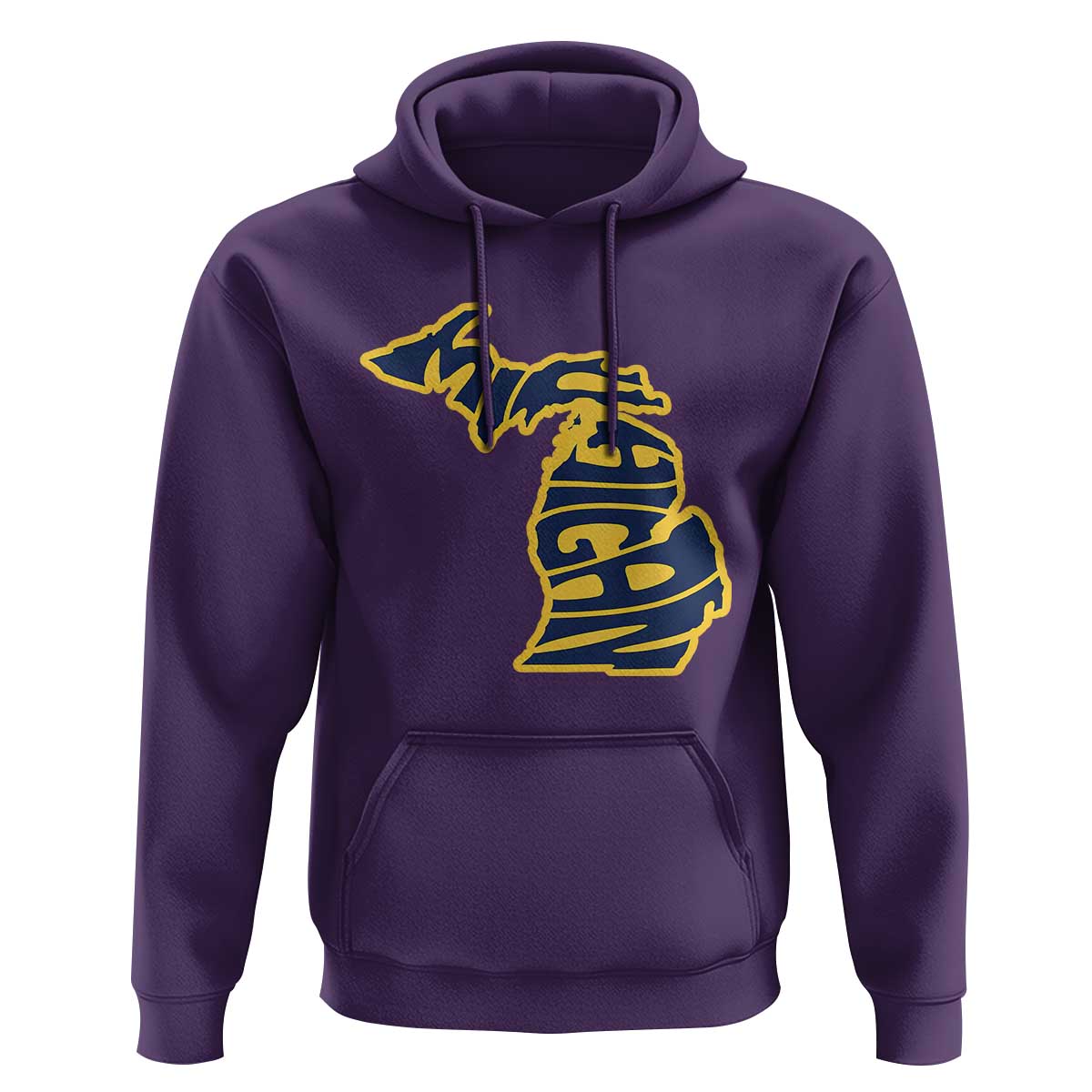 Michigan Lover State Map Pride Souvenir Gift Hoodie
