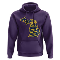 Michigan Lover State Map Pride Souvenir Gift Hoodie