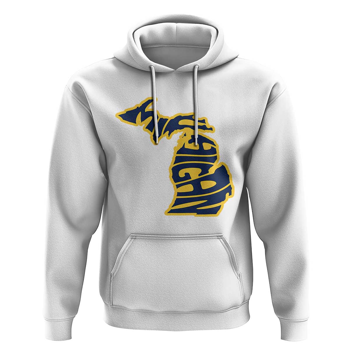 Michigan Lover State Map Pride Souvenir Gift Hoodie