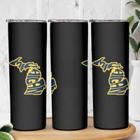 Michigan Lover State Map Pride Souvenir Gift Skinny Tumbler