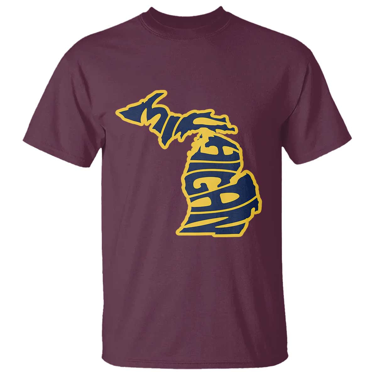 Michigan Lover State Map Pride Souvenir Gift T Shirt