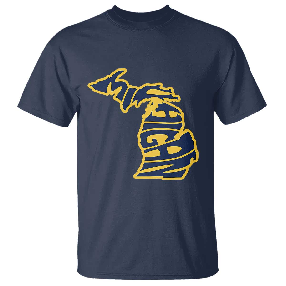Michigan Lover State Map Pride Souvenir Gift T Shirt