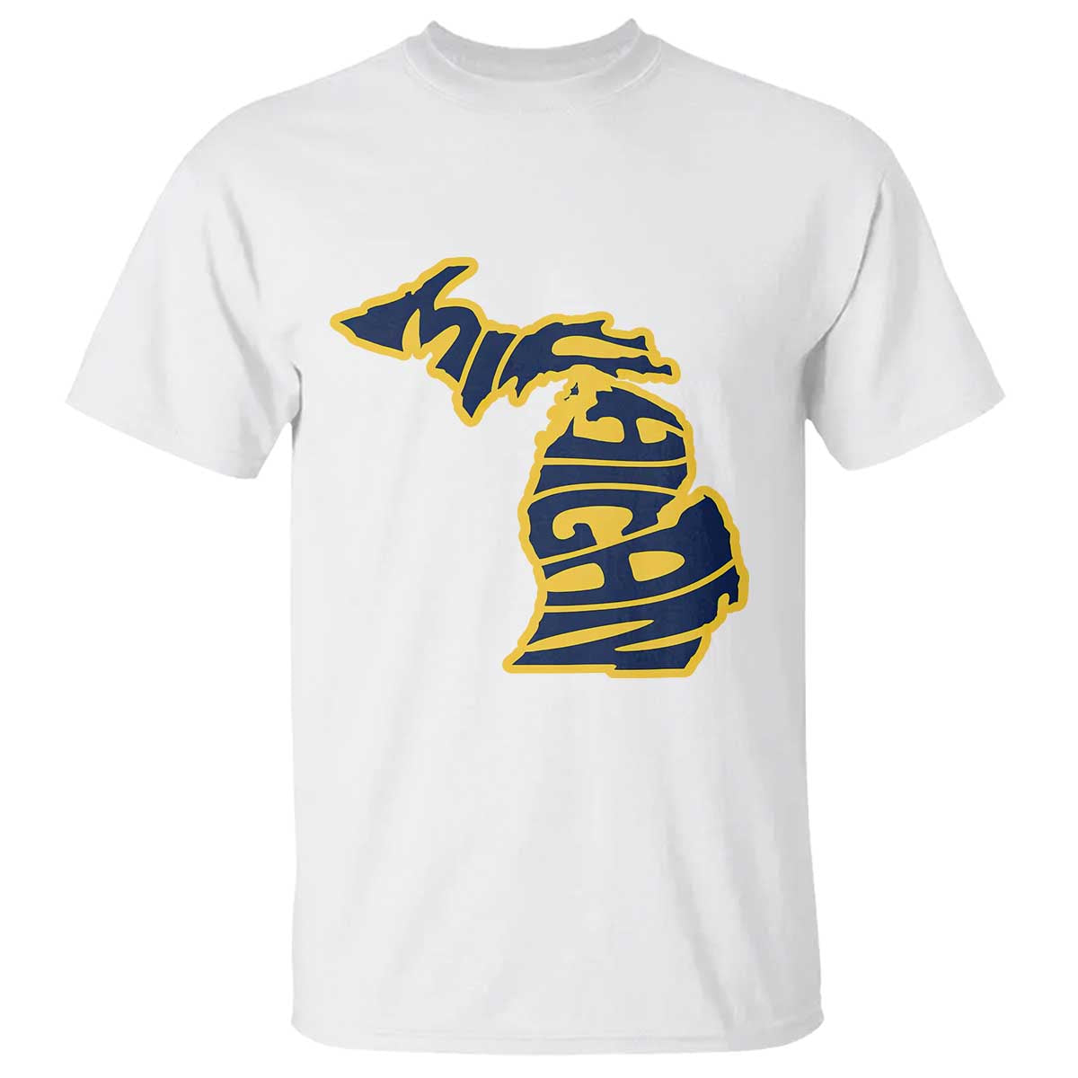 Michigan Lover State Map Pride Souvenir Gift T Shirt