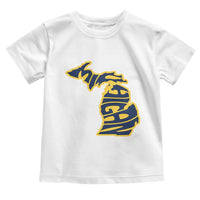 Michigan Lover State Map Pride Souvenir Gift Toddler T Shirt