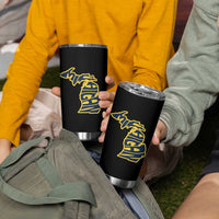 Michigan Lover State Map Pride Souvenir Gift Tumbler Cup