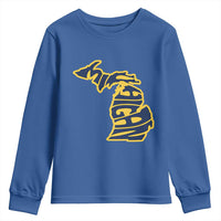 Michigan Lover State Map Pride Souvenir Gift Youth Sweatshirt