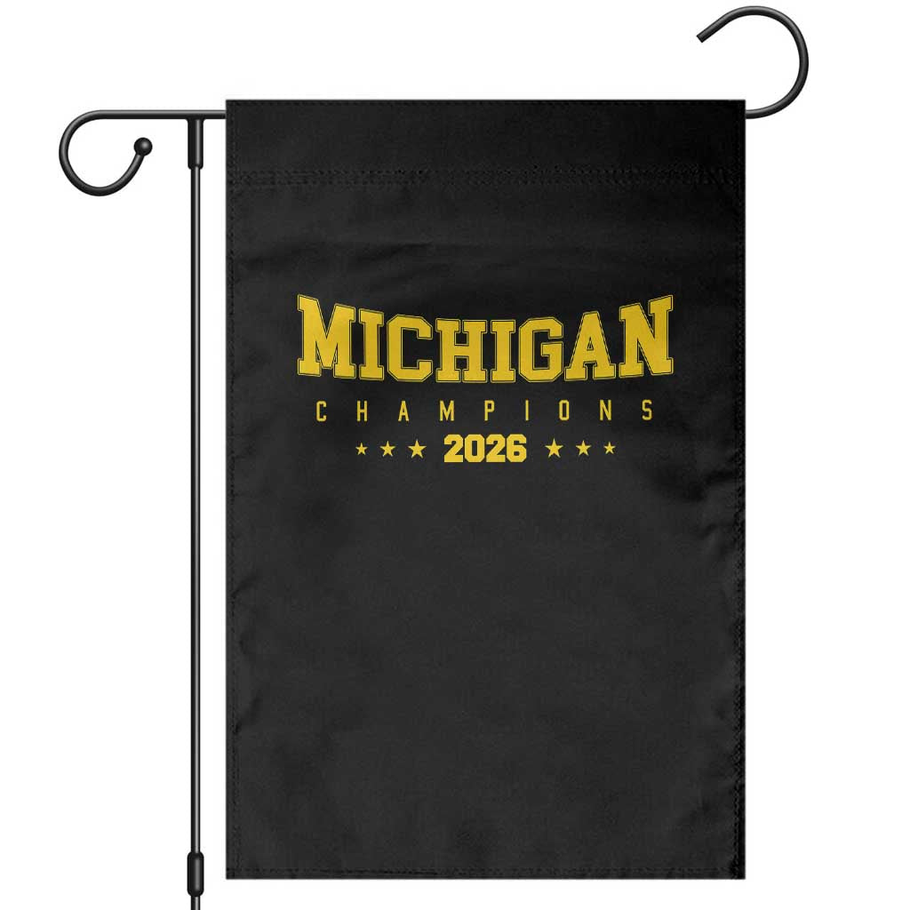Michigan 2026 Basketball Victory Garden Flag Champions Pride Fan Gift
