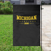 Michigan 2026 Basketball Victory Garden Flag Champions Pride Fan Gift
