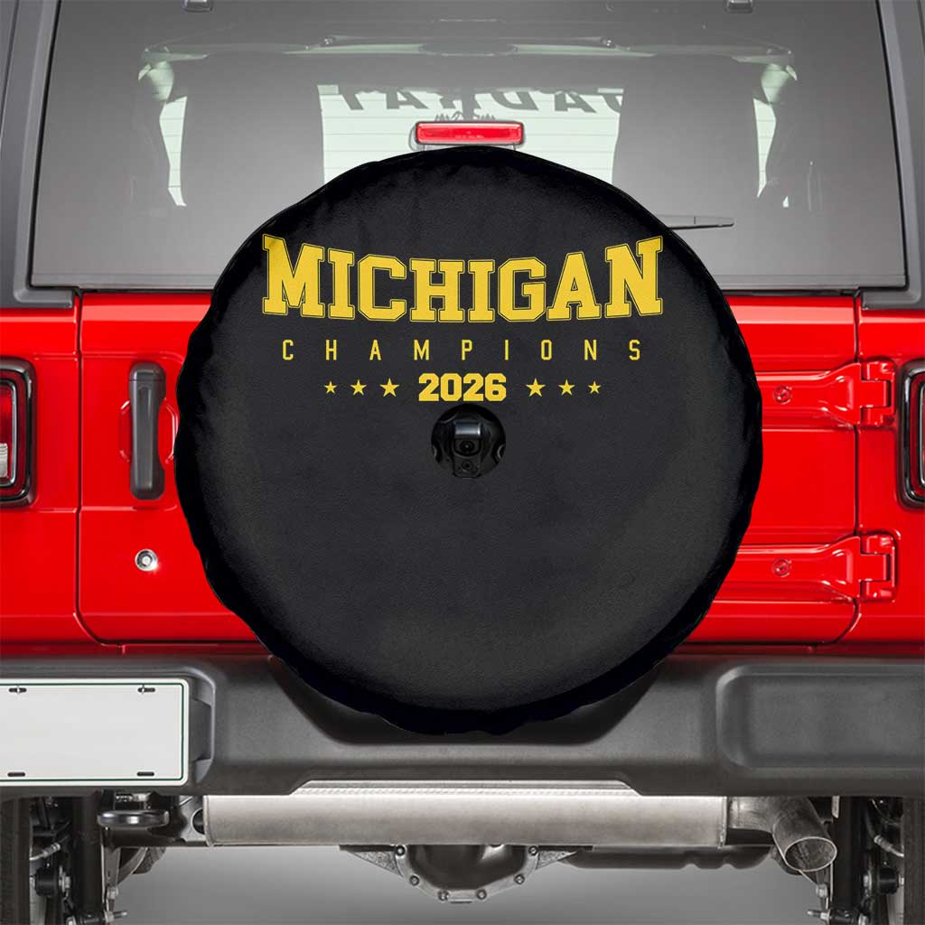 Michigan 2026 Basketball Victory Spare Tire Cover Champions Pride Fan Gift