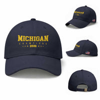 Michigan 2026 Basketball Victory Baseball Cap Champions Pride Fan Gift