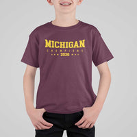 Michigan 2026 Basketball Victory T Shirt For Kid Champions Pride Fan Gift