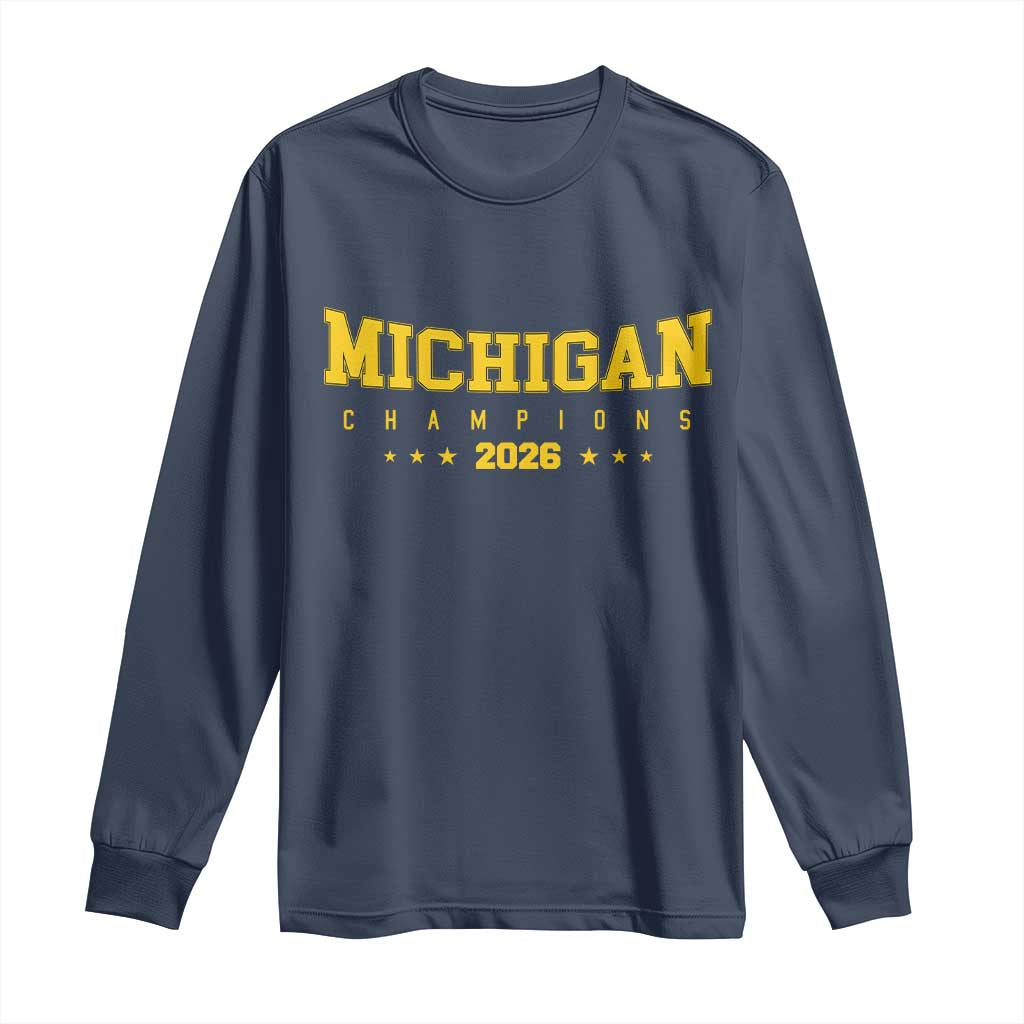 Michigan 2026 Basketball Victory Long Sleeve Shirt Champions Pride Fan Gift