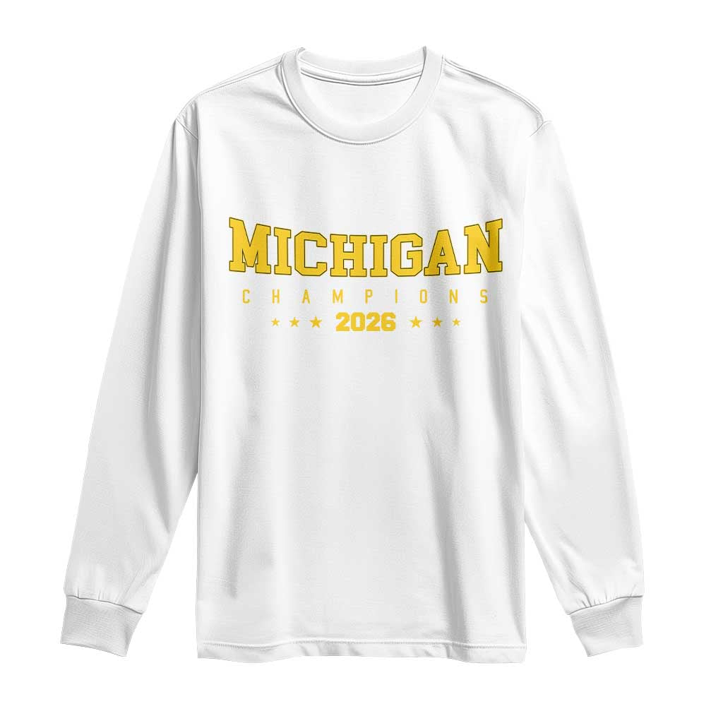 Michigan 2026 Basketball Victory Long Sleeve Shirt Champions Pride Fan Gift