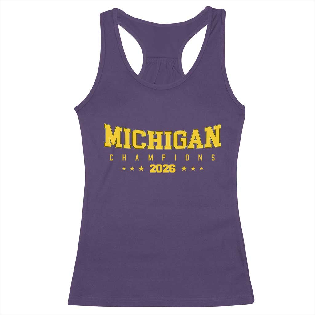 Michigan 2026 Basketball Victory Racerback Tank Top Champions Pride Fan Gift